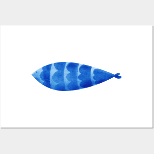 Blue fish Posters and Art